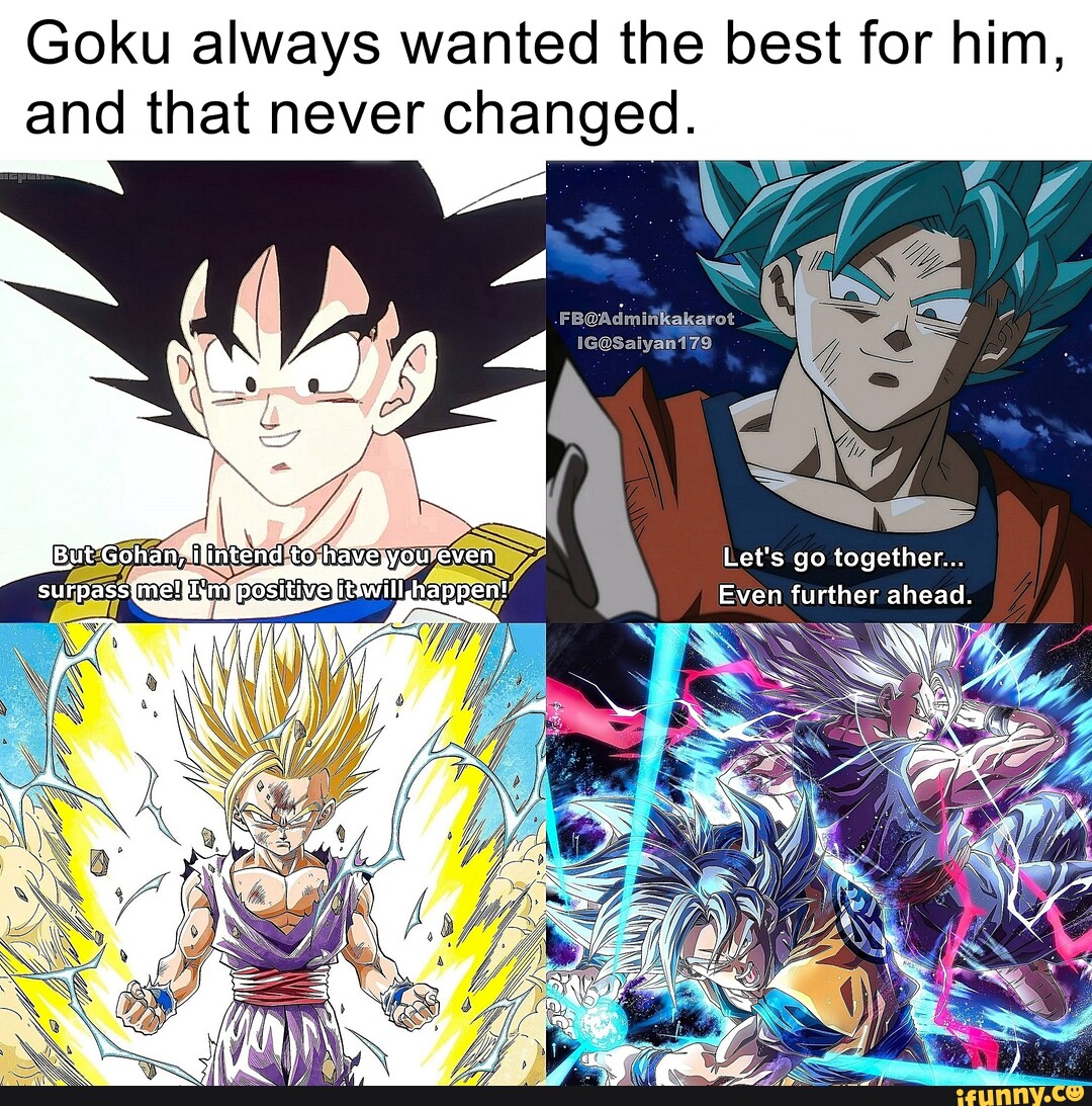 O Goku virgin que a fandom criou Não liga pra Ta cagando pros nada, só  filhos, abandona eles pra ir treinar e quer lutar foda-se os lutar toda  hora outros É uma