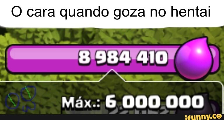 O cara quando goza no hentai
