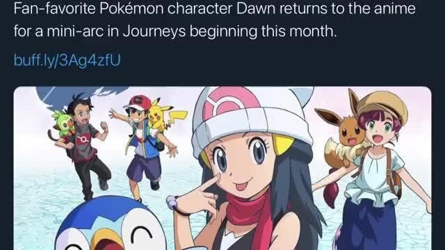 Pokémon's Dawn to Return in New Anime Arc