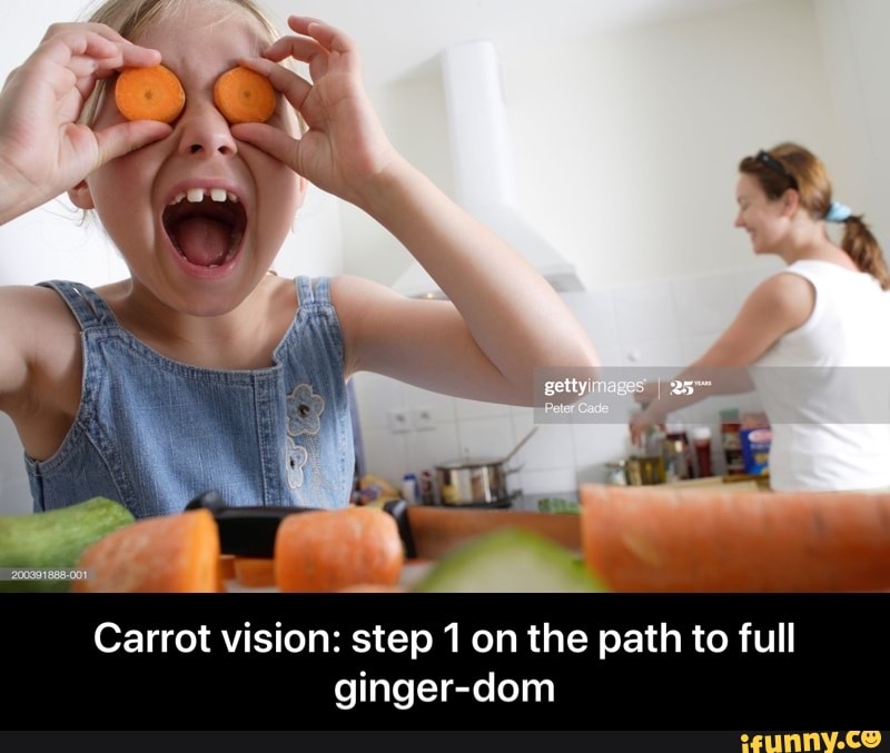 Carrot vision: step 1 on the path to full
ginger-dom - Carrot vision: step 1 on the path to full ginger-dom