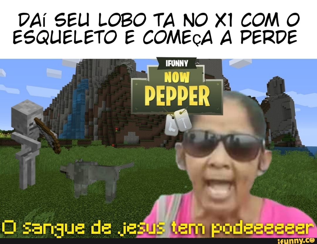 DAÍ SEU LOBO TA NO X1 COM O
ESQUELETO E COMEÇA A PERDE
IFUNNY