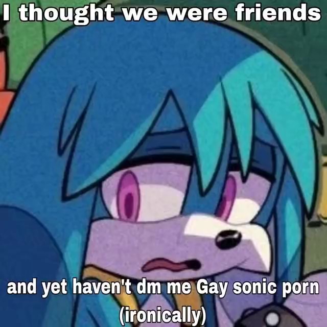 Sonic Porn Memes - I thought we were friends I and yet haven't dm me Gay sonic porn  (ironically) - iFunny Brazil