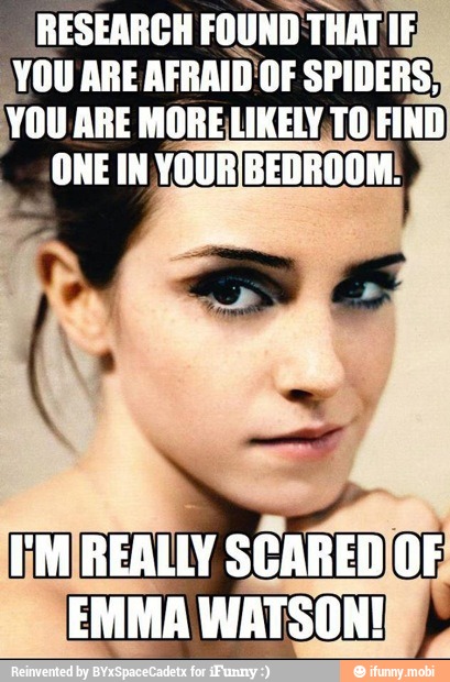 RESEARCH FOUND THAT IF
¿YOU ARE AFRAID OF SPIDERS!
YOU ARE MORE LIKELY, TO FIND