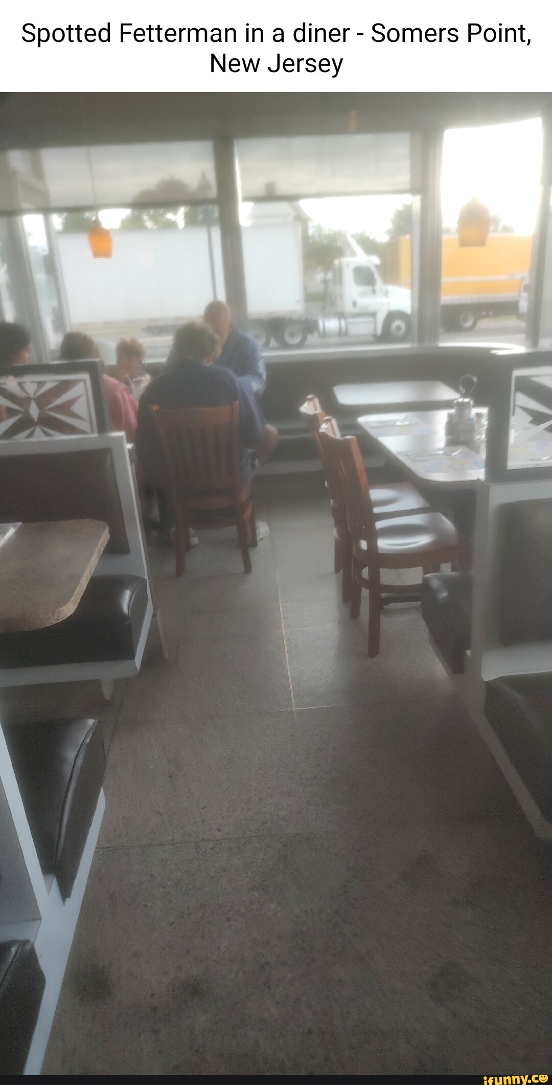 Spotted Fetterman in a diner Somers Point, New Jersey iFunny