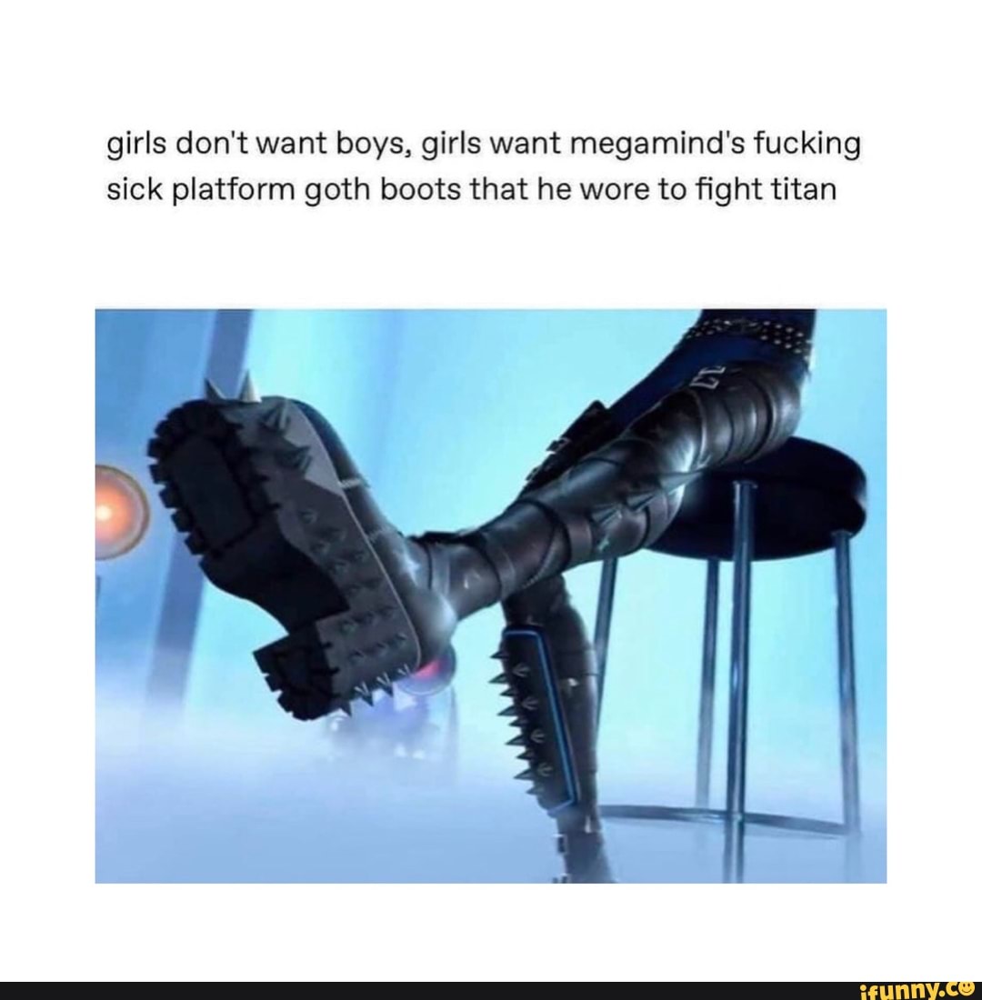 megamind goth boots