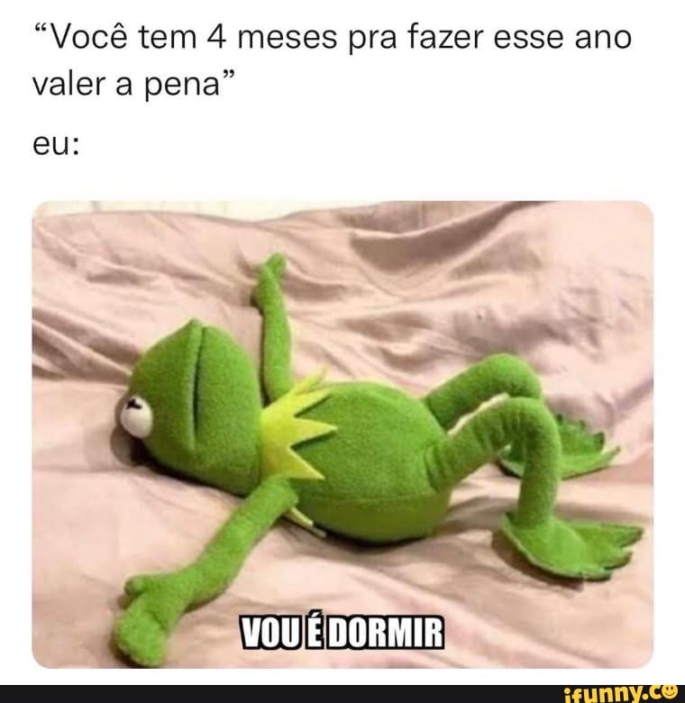 Voce Tem 4 Meses Pra Fazer Esse Ano Valer A Pena Eu Vou E Dormir