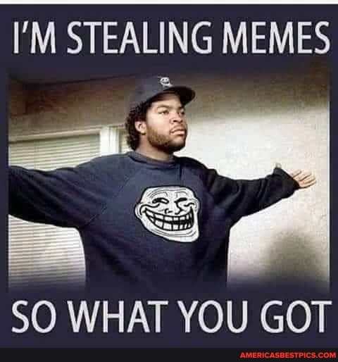 I'M STEALING MEMES
SO WHAT YOU GOT