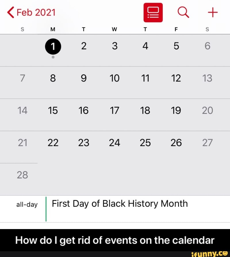 Feb 2021 14 15 16 iv 18 19 20 28 allday I First Day of Black History