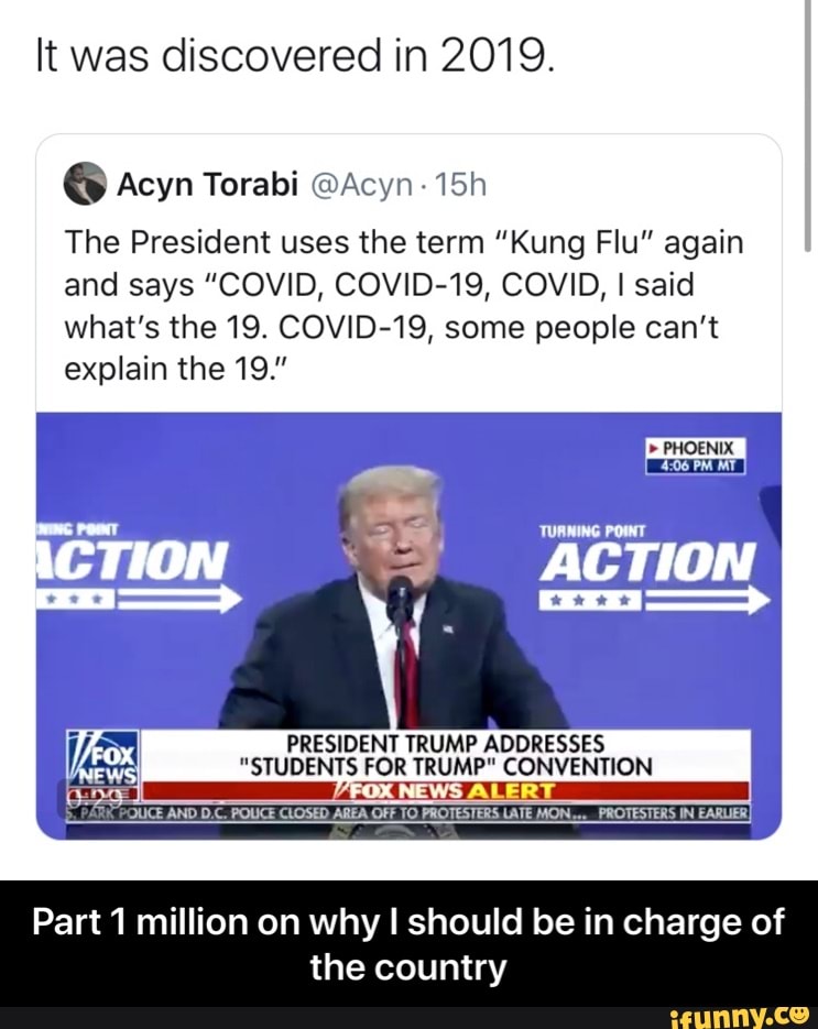 it-was-discovered-in-2019-the-president-uses-the-term-kung-flu-again