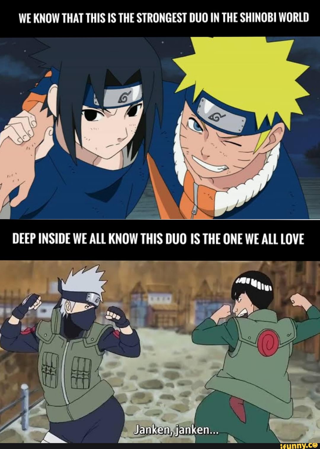 WE KNOW THAT THIS IS THE STRONGEST DUO IN THE SHINOBI WORLD - )