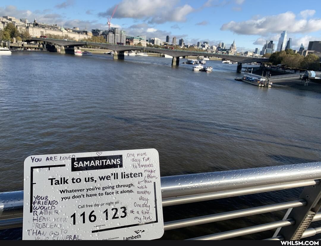 SAMARITANS Talk to us, we'll listen
Whatever you're going face through, it alone.
ERIENPS you don't have to face it alone. ortle
Cal free day oF doy.
May
Talk to us,