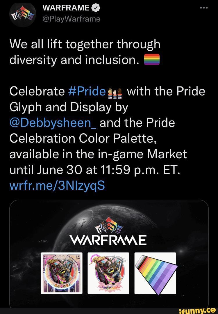 WARFRAME We all lift together through diversity and inclusion