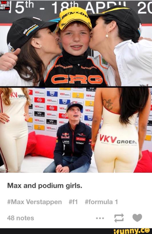 Max and podium girls. 