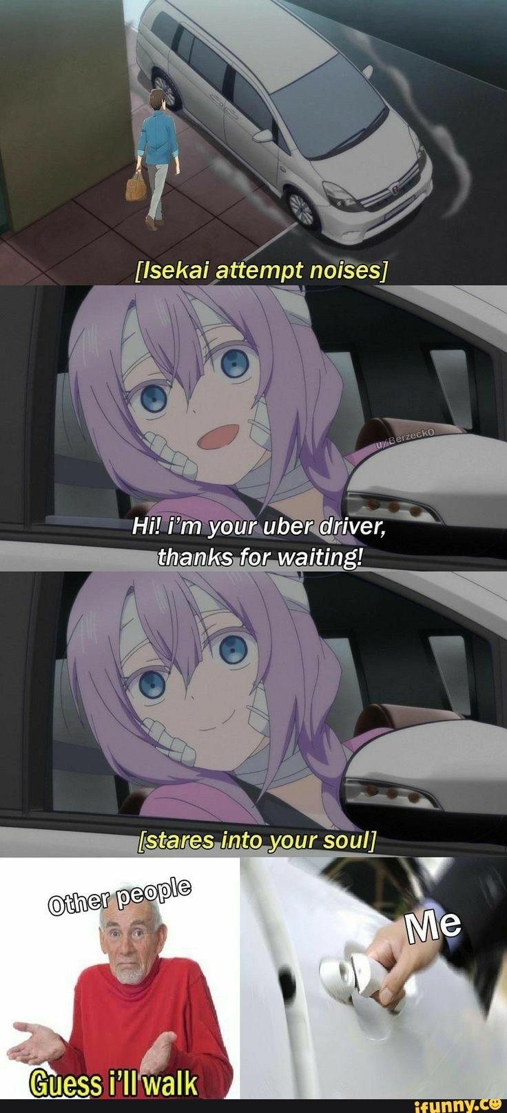 Noises] Hi! iu0027m your uber driver, thanks for waiting! your soul] - )