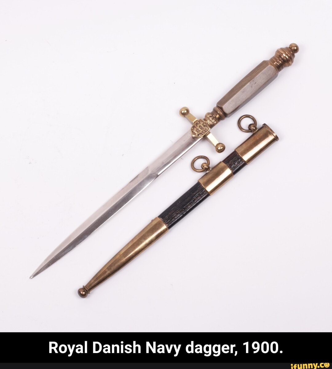 Royal Danish Navy dagger, 1900. - Royal Danish Navy dagger, 1900.