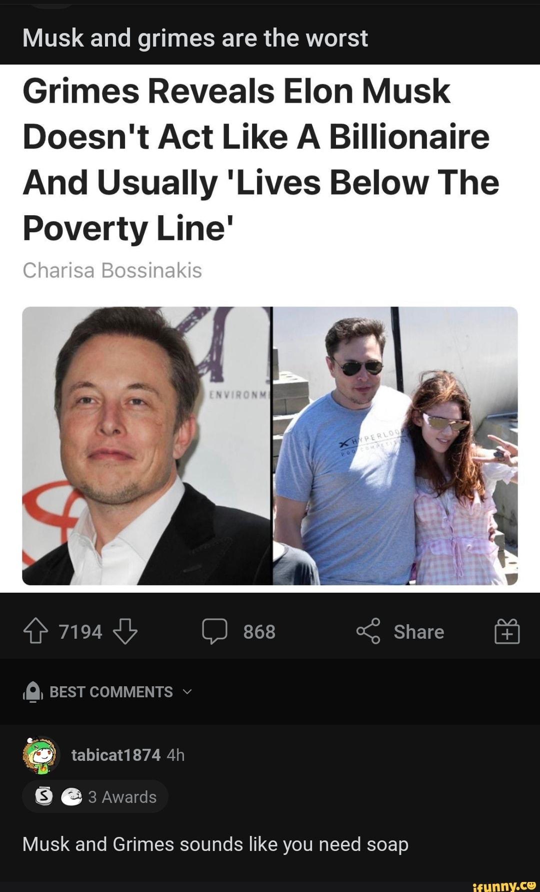 Musk and grimes are the worst Grimes Reveals Elon Musk Doesn't Act Like ...