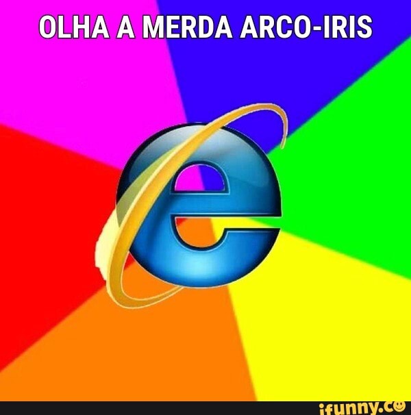OLHA A MERDA ARCO-IRIS