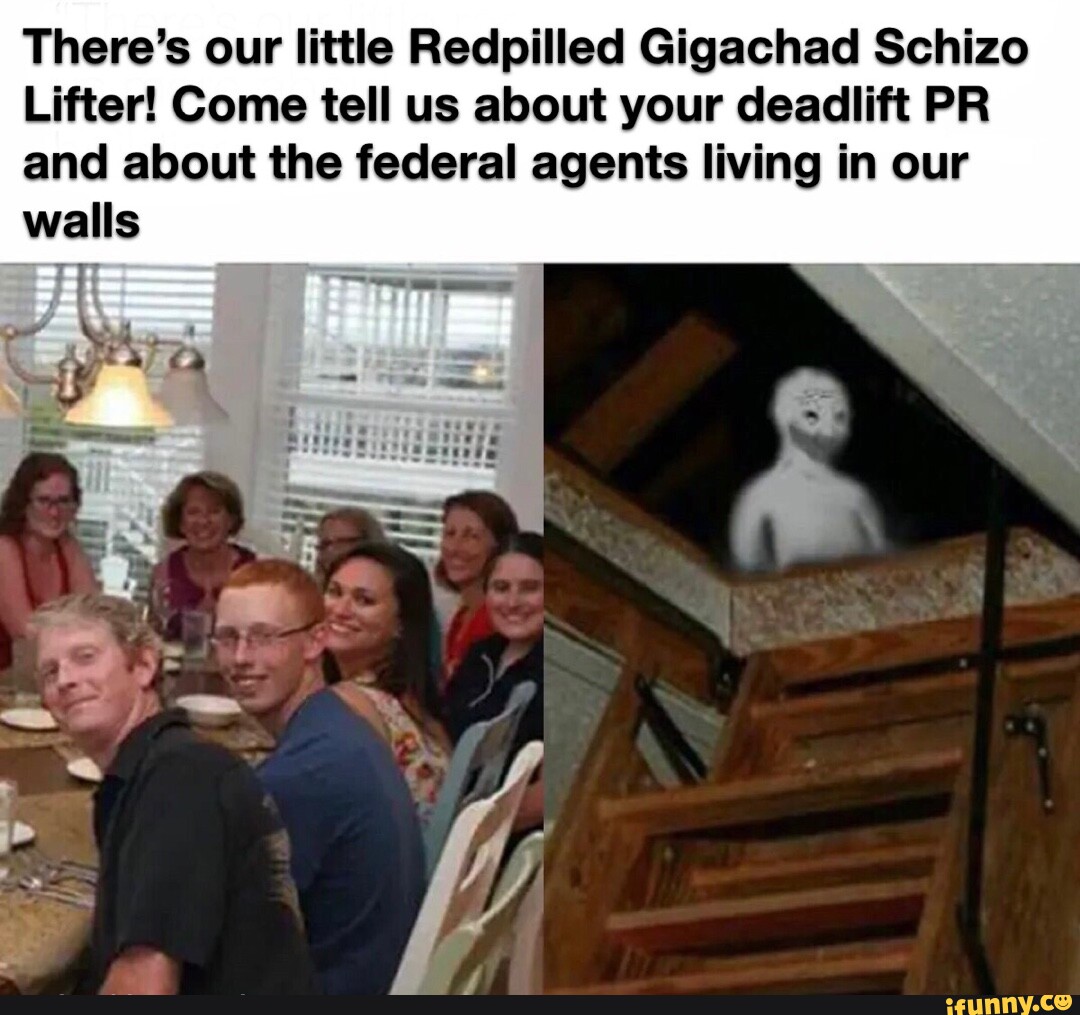 There's our little Redpilled Gigachad Schizo Lifter! Come tell us about ...