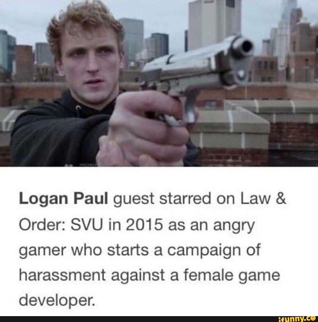 Logan Paul guest starred on Law & Order: SVU in 2015 as an angry gamer ...