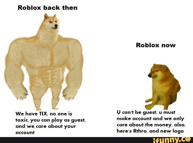 Roblox BACK THEN to NOW is HORRIBLE 