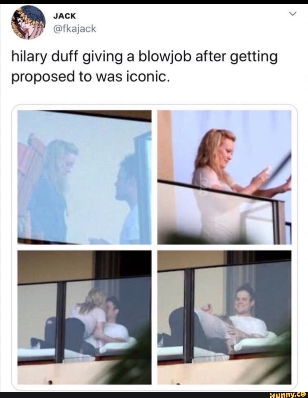 Hilary duff blowjob video
