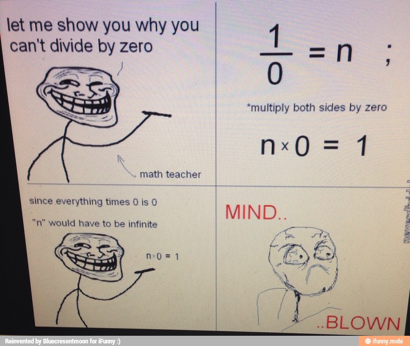 let me show you why you
I
1
can't divide by zero
a