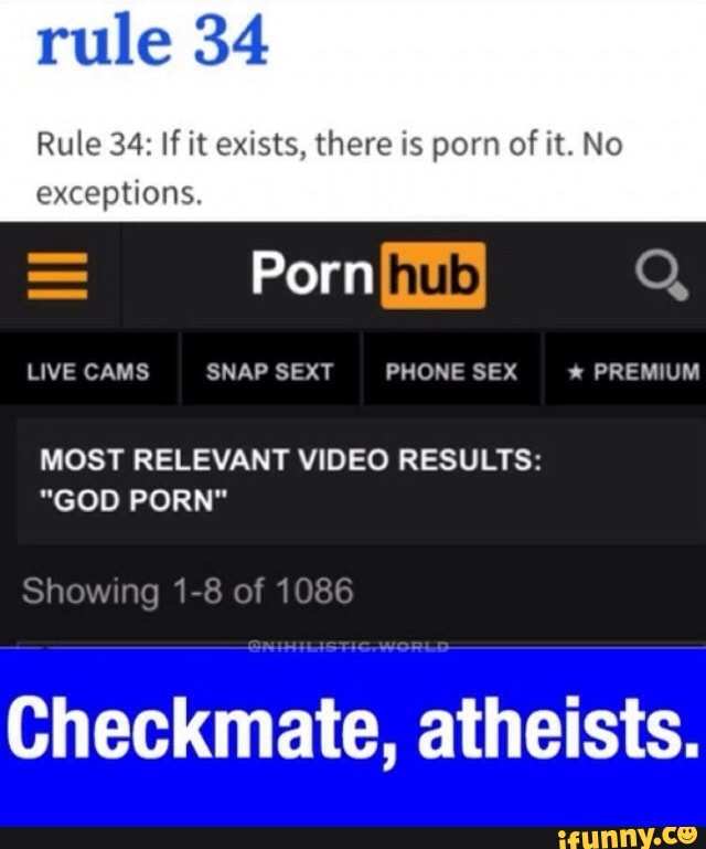 Rule 34 Rule 34 If it exists there is porn of it No exceptions  