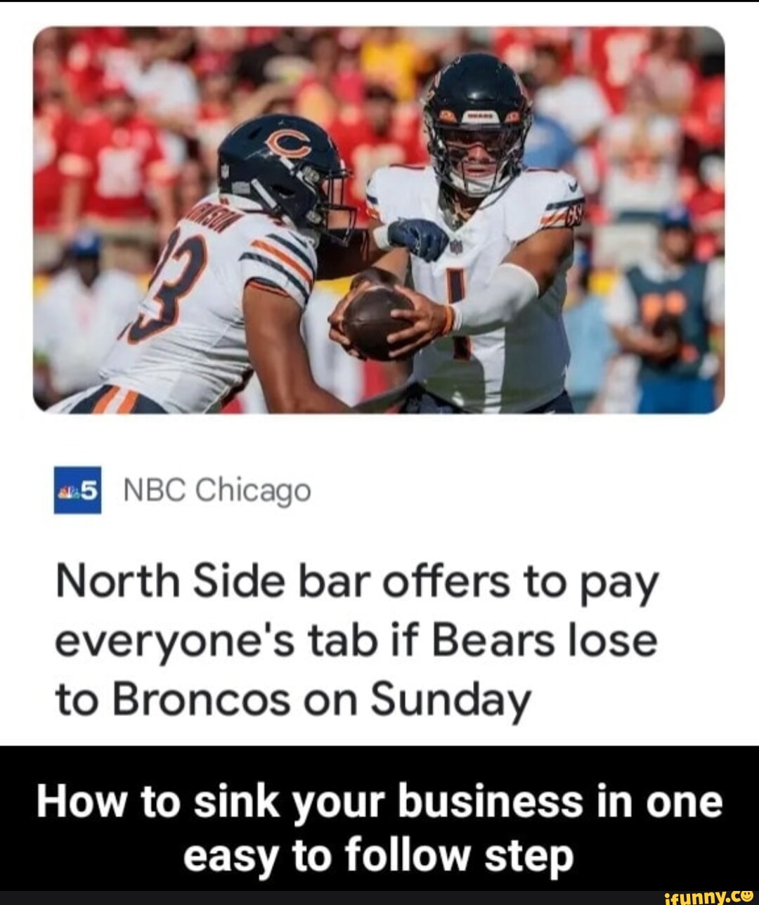 Chicago bar offers to pay all customers' tabs if Bears lose Sunday – NBC  Chicago