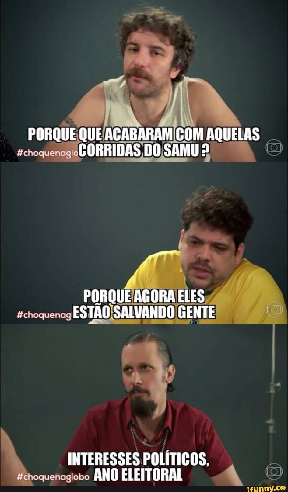 PORQUEAGORA ELES;
tichoquenag
ESTAOISAL VANDO GENTE
INTERESSES.
POLÍTICOS,
L
oquenagiobo
ANO ELEITORAL A (o)