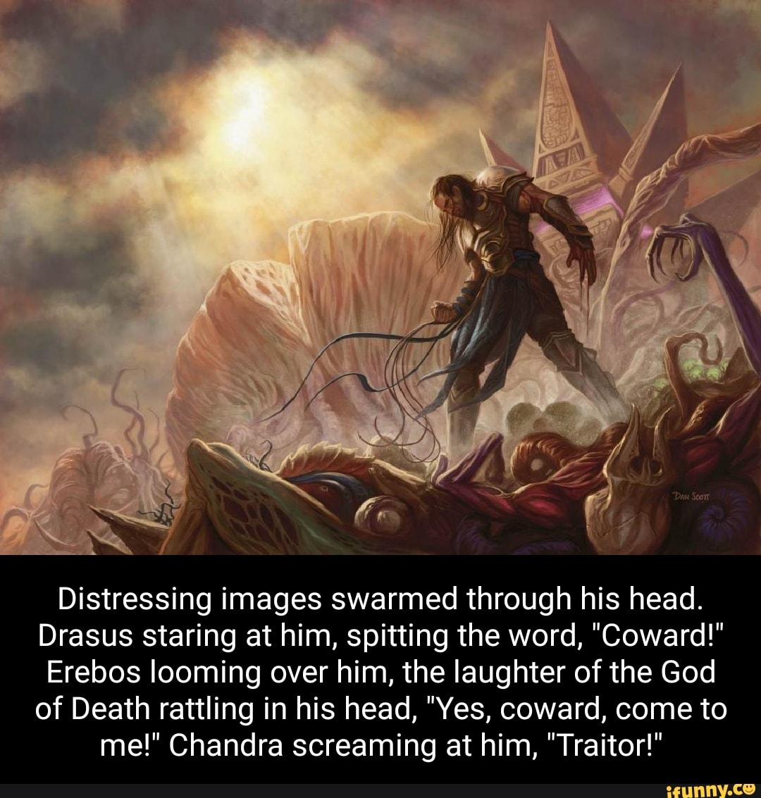 We Distressing images swarmed through his head. Drasus staring at him