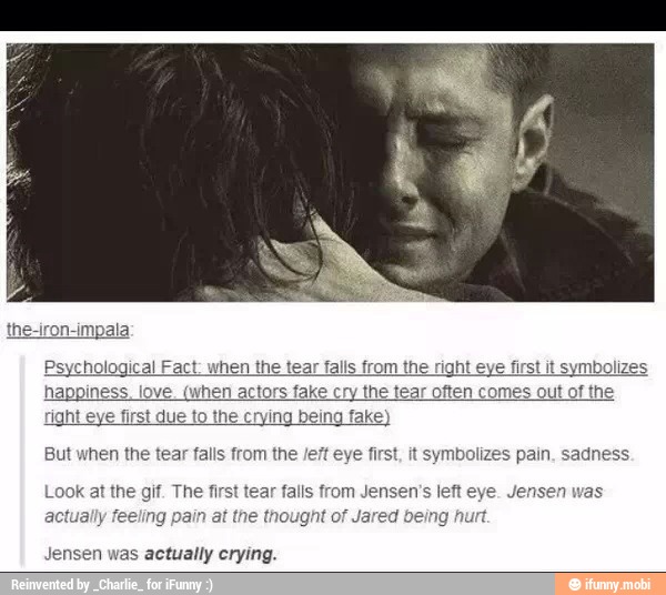 The Iron Impala Psychological Fact When The Tear Falls From The Right Eye First It Symbolizes