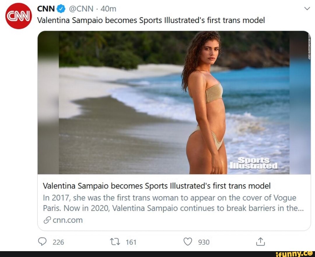Valentina Sampaio Becomes Sports Illustrated S First Trans Model Valentina Sampaio Becomes