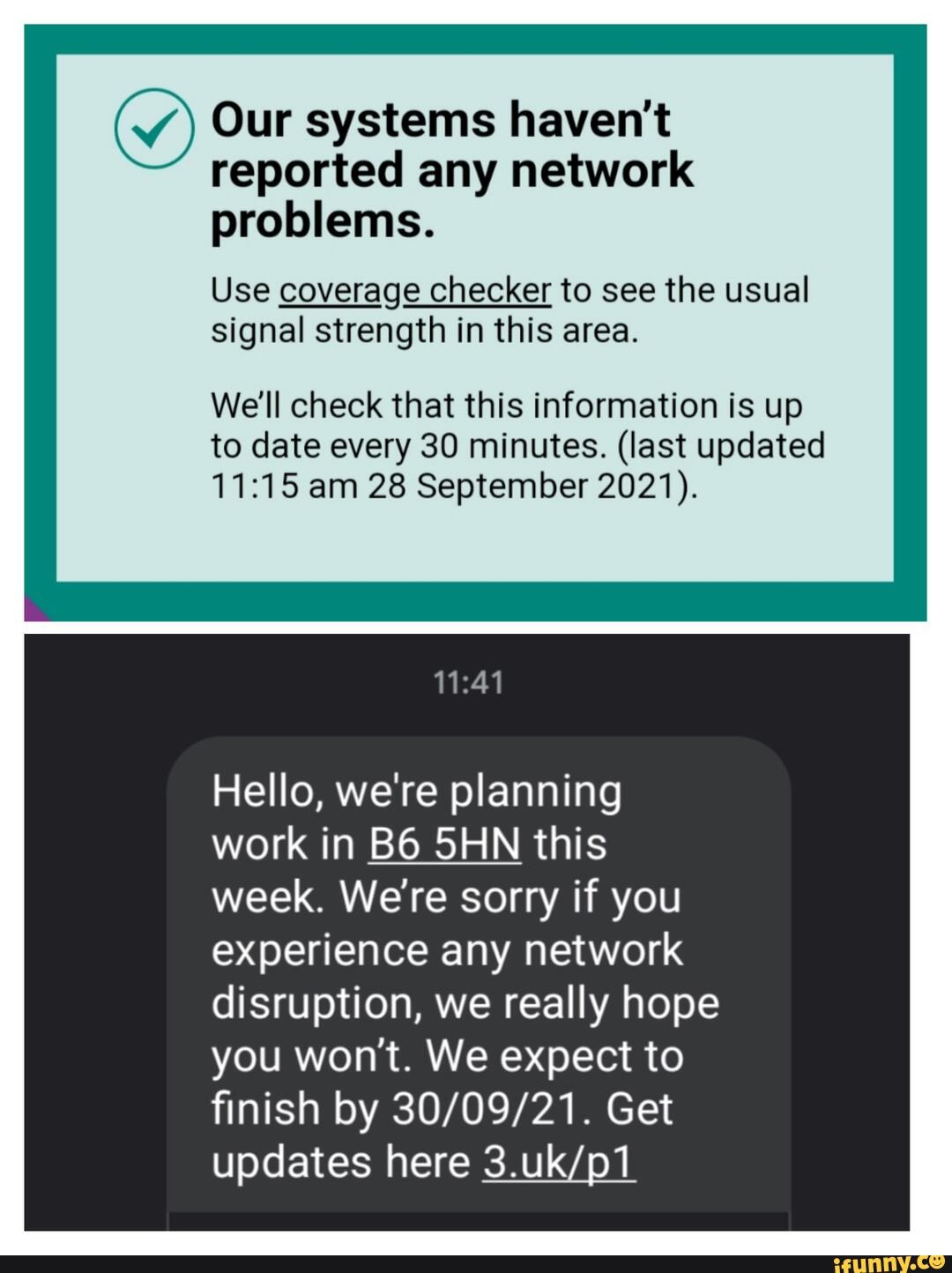 Our Systems Haven T Reported Any Network Problems Use Coverage Checker To See The Usual Signal