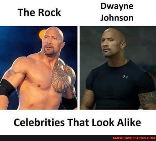 Dwayne The Rock Johnson Celebrities That Look Alike - America’s Best 