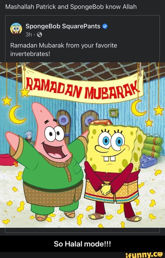 ramadan mubarak spongebob