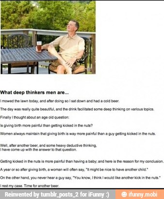 What deop thinkers men are...