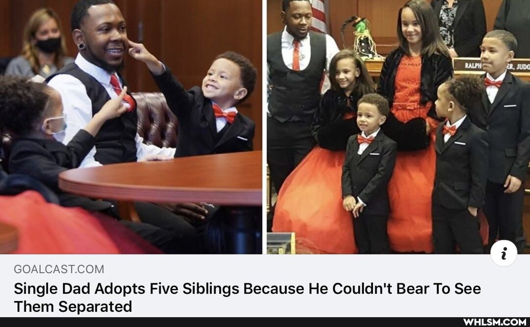 Single Dad Adopts Five Siblings Because He Couldn't Bear To See