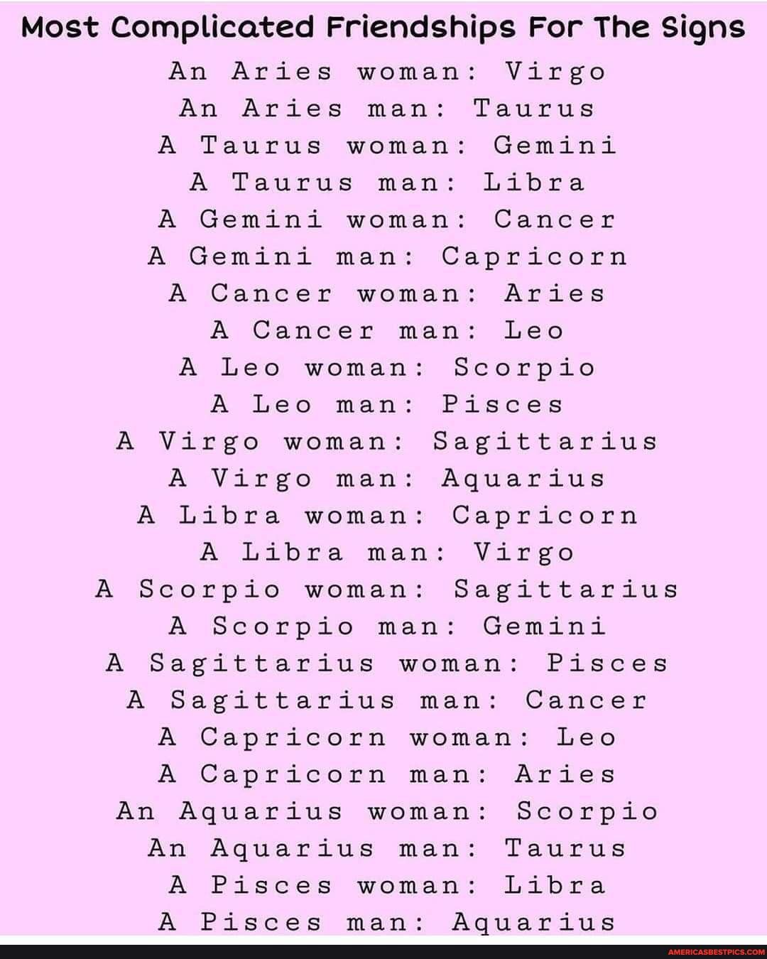 Virgo man taurus woman friendship