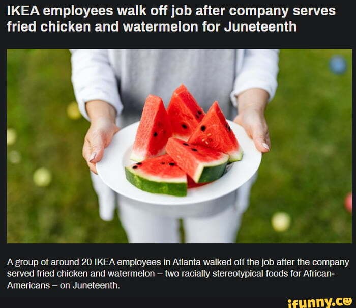IKEA employees walk off job after company serves fried chicken and