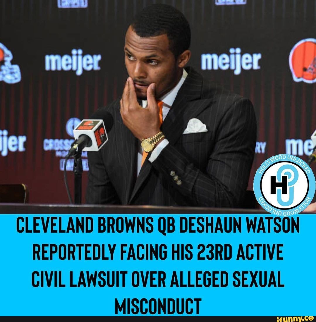 CLEVELAND BROWNS QB DESHAUN WATSON REPORTEDLY FACING HIS 23RD ACTIVE ...