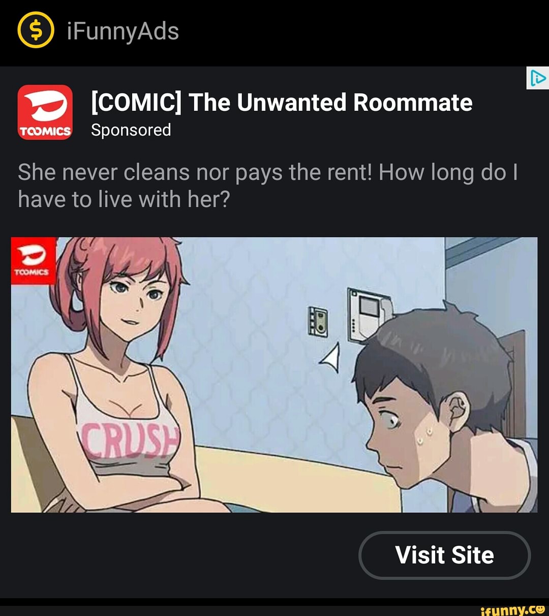 COMIC The Unwanted Roommate Lam Sponsored She never cleans n