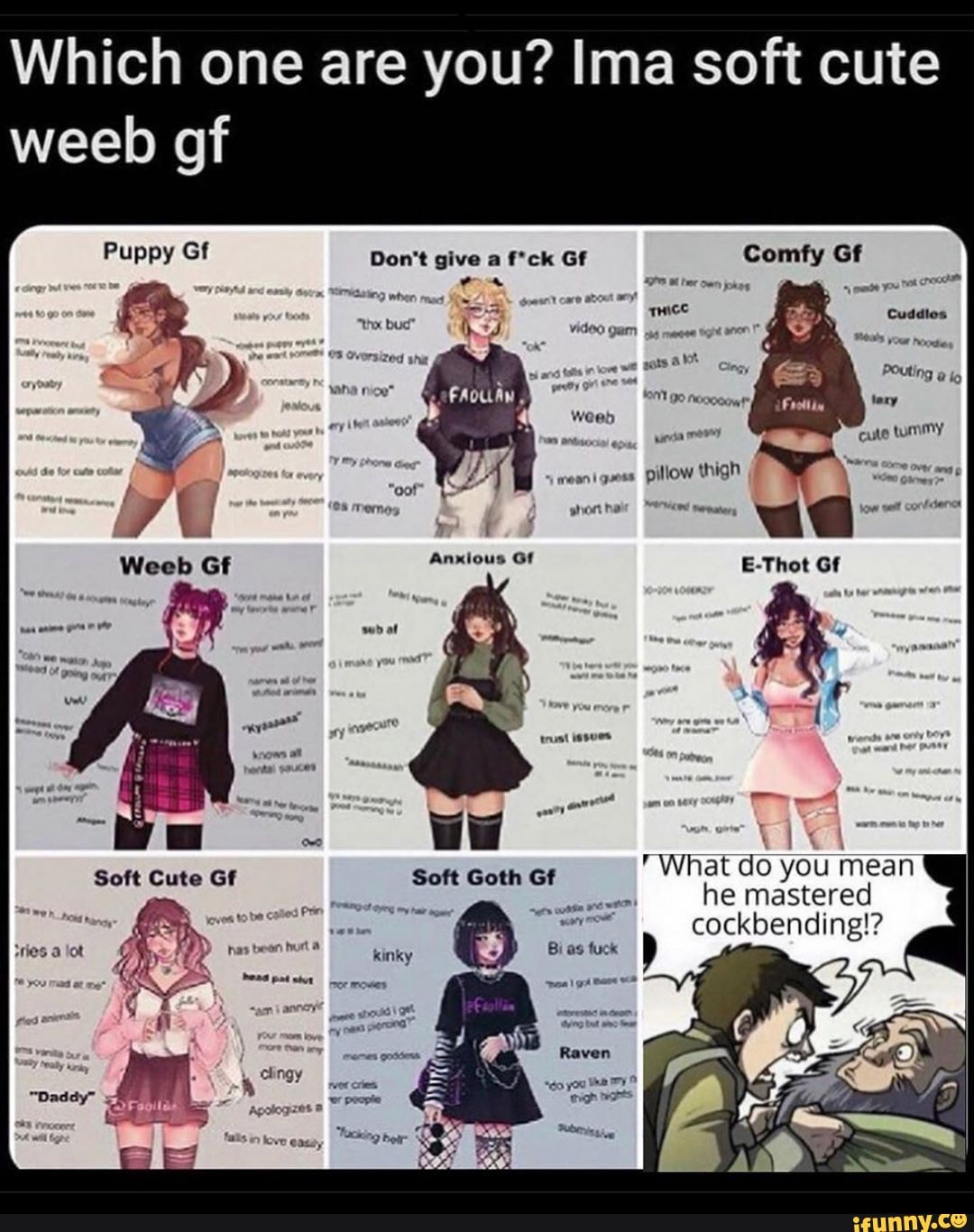 Ima soft cute Puppy Gf Don't give a f*ck Gf Comfy Gf weeb of when mice...
