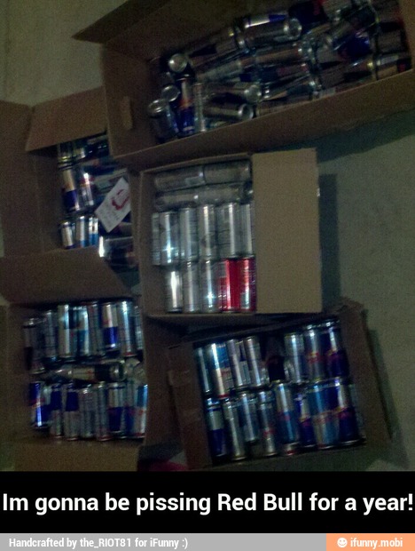Im gonna be pissing Red Bull for a year! - Im gonna be pissing Red Bull for a year!