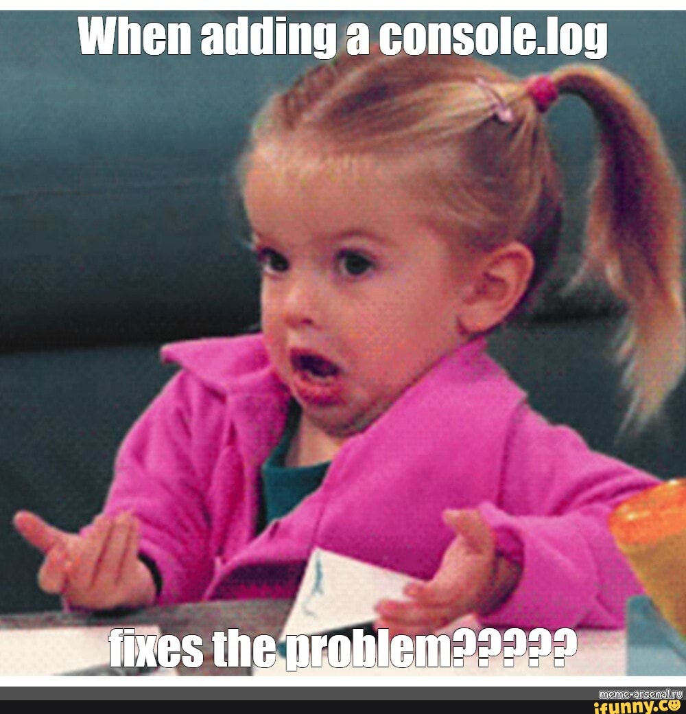 When adding a console.log By fixes the - iFunny