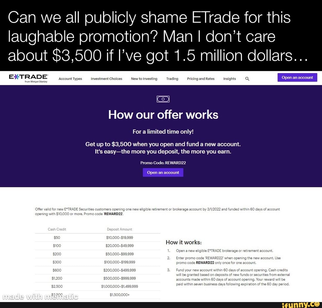 Etrade memes. Best Collection of funny Etrade pictures on iFunny