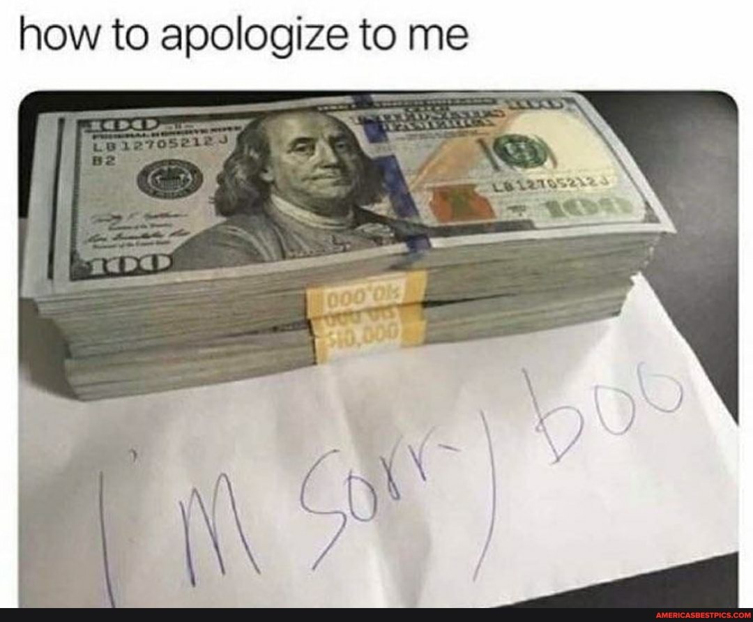 how to apologize to me