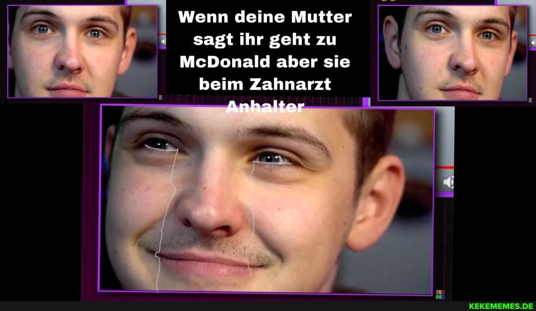 Wenn deine Mutter sagt ihr geht zu
McDonald aber sie beim Zahnarzt
Anhalter