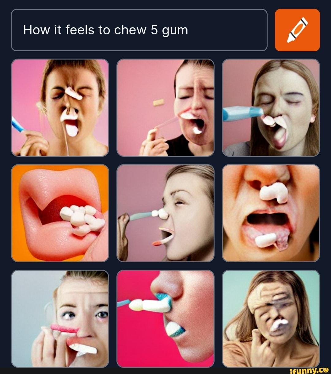 How It Feels To Chew 5 Gum Porn