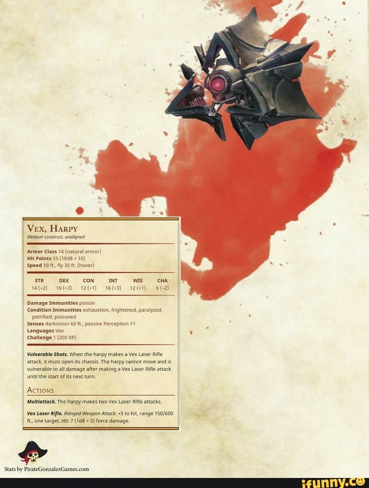 STR DEX CON INT WIS CHA Damage Immunities poison Condition immunities ...