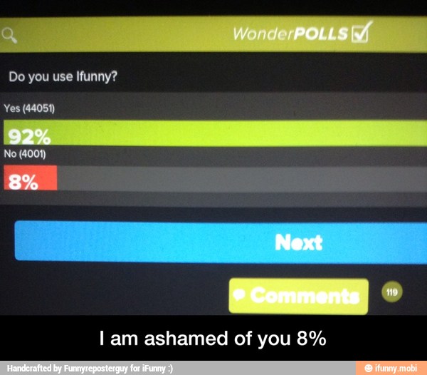lam ashamed of you 8% - I am ashamed of you 8%